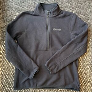 NWOT Marmot women’s Rocklin 1/2 zip lightweight fleece pullover in Black sz M